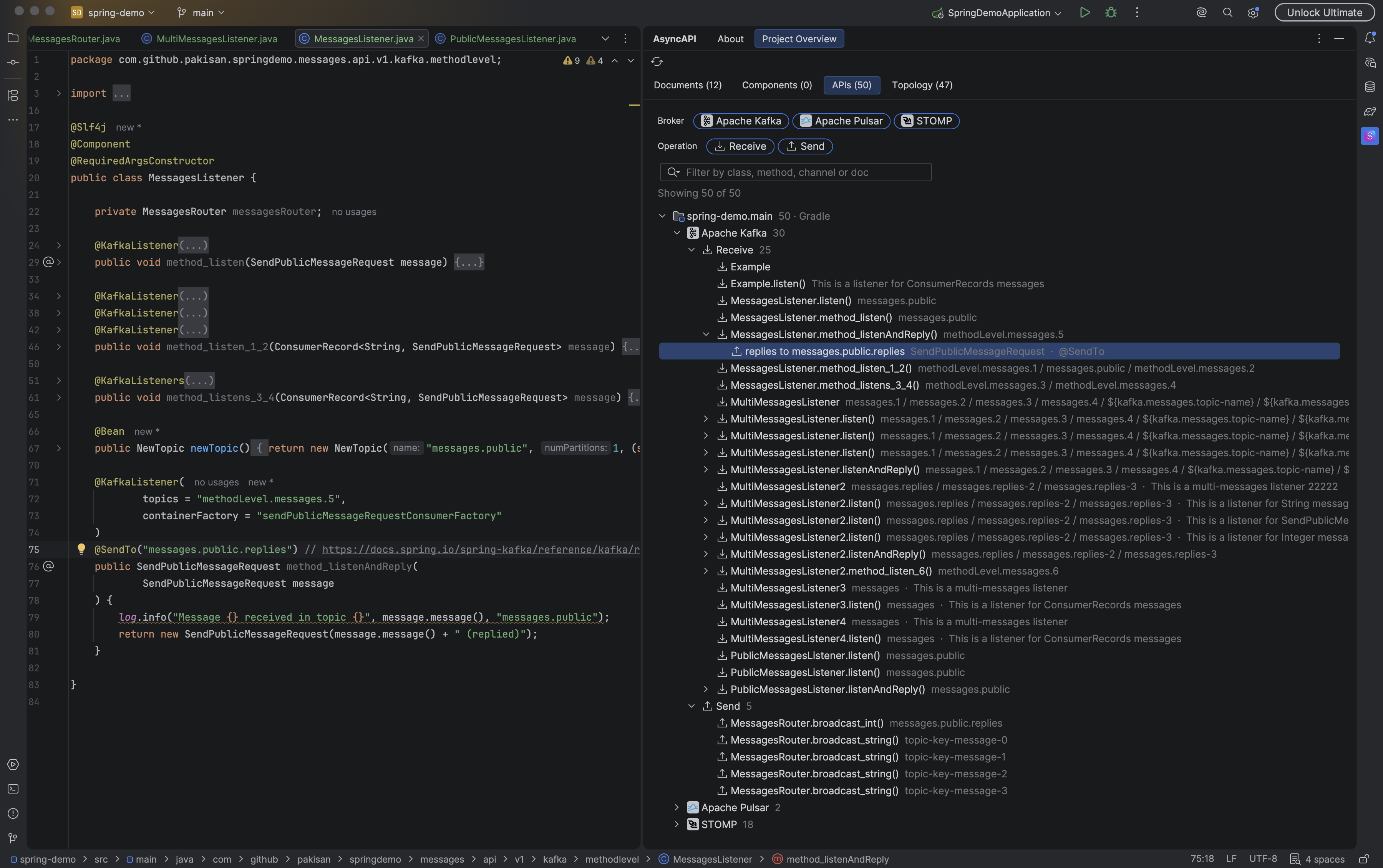 Project Overview - APIs tab - replies